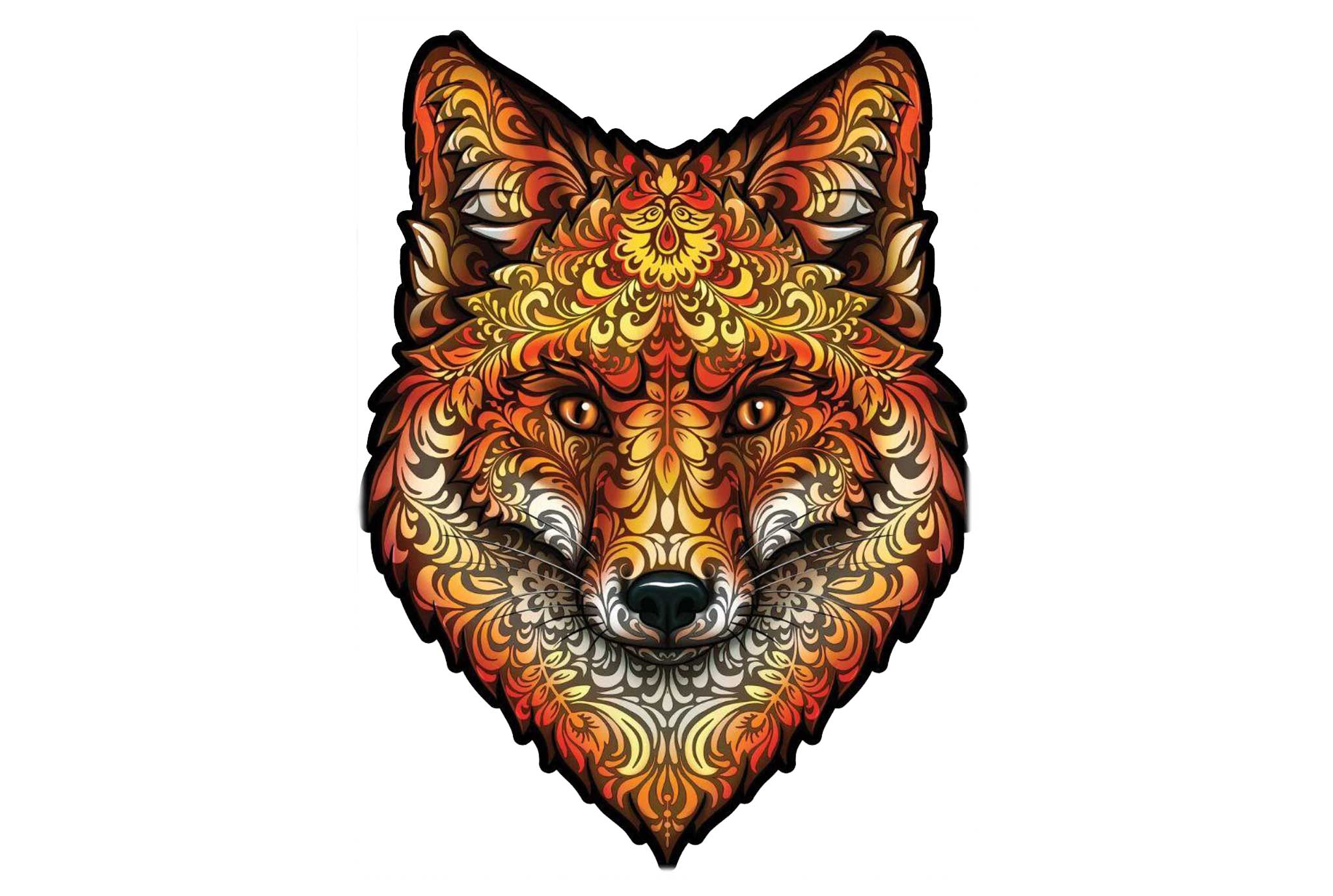 Деревянный пазл Лисичка